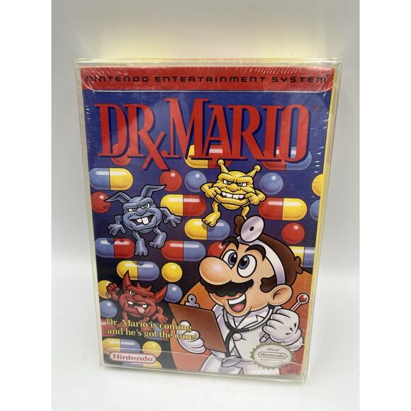 1990 Nintendo Dr. Mario Nes Oval Seal (Brand New Factory Sealed!) Wow! 🔥 - Picture 11 of 14